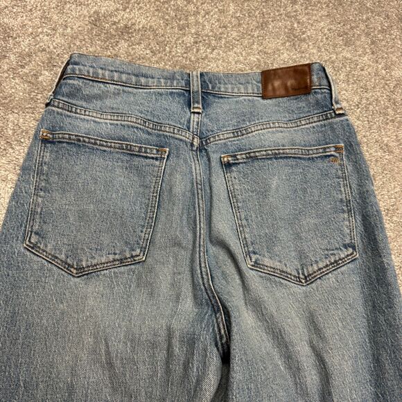 Madewell High Rise Slim Fit Boyfriend Denim Jeans Womens 27 Blue Medium Wash L29 - Picture 3 of 16